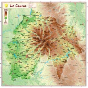 Carte Géorelief Cantal