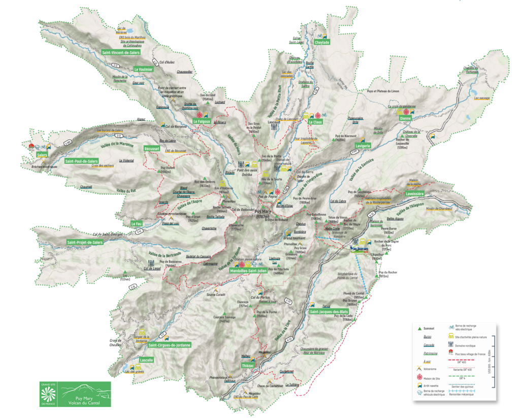 Carte du Puy Mary